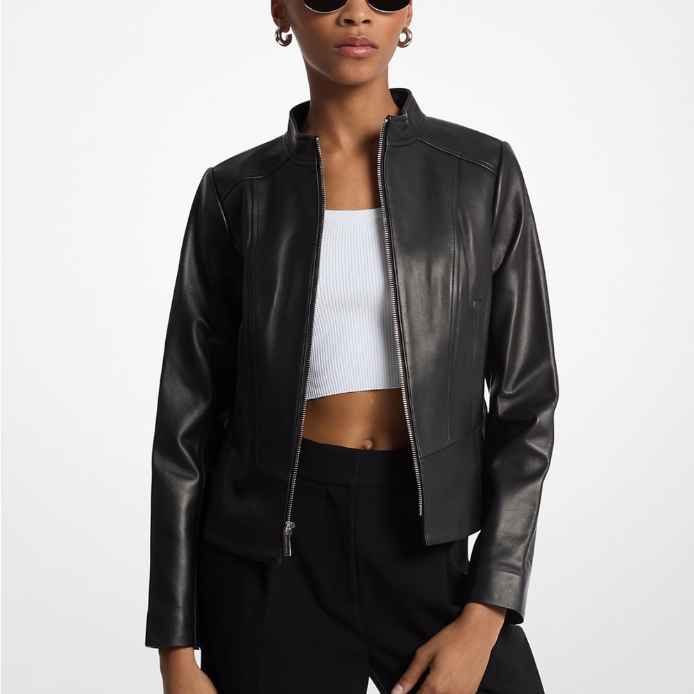 Michael Michael Kors Women's Black Leather Jacket